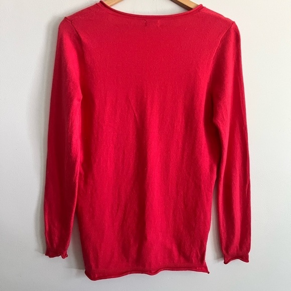 J.Crew Wool Cotton Blend V Neck Sweater - Picture 2 of 6